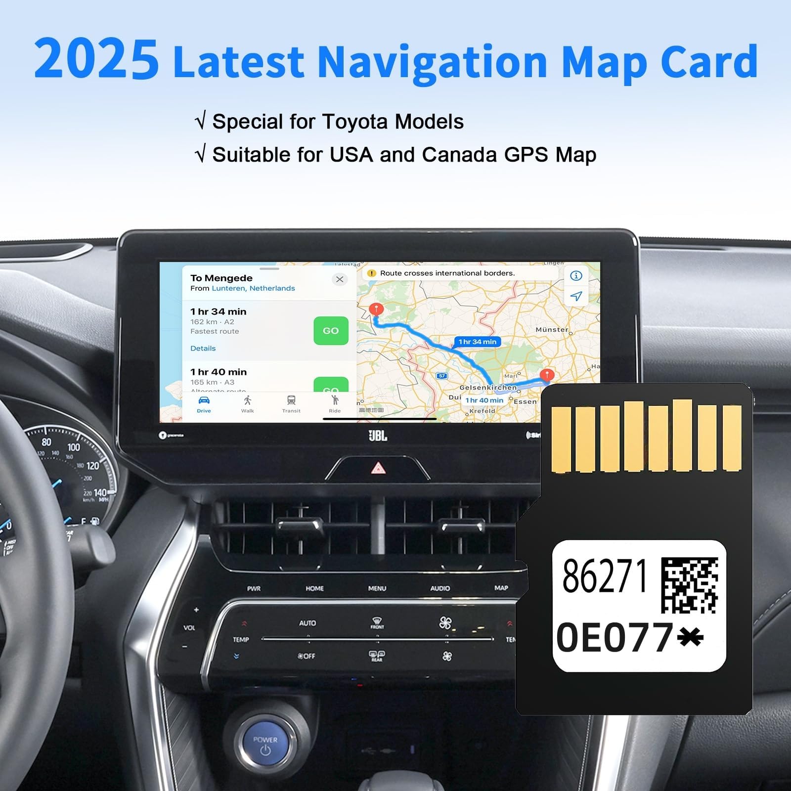 2025 Latest 86271-0E077 Navigation SD Card Update Version for